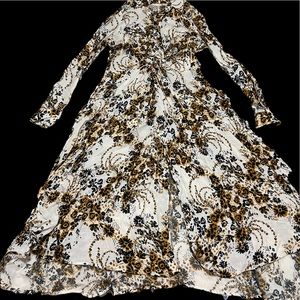 Free people knotted floral maxi dress